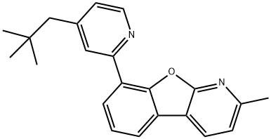 8-[4-(2,2-dimethylpropyl)-2-pyridinyl]-2-methylBenzofuro[2,3-b]pyridine Structure