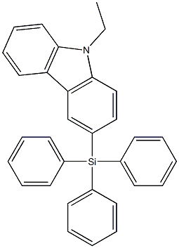 9-ethyl-3-(triphenylsilyl)-9H-carbazole Structure