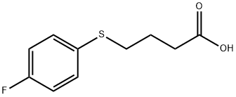 4-[(4-fluorophenyl)sulfanyl]butanoic acid 구조식 이미지