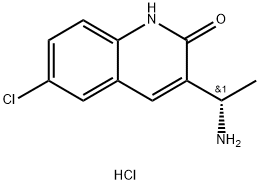 (S)-3-(1-aminoethyl)-6-chloroquinolin-2(1H)-one Structure