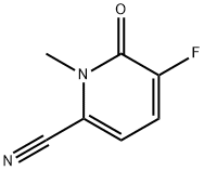 2-Pyridinecarbonitrile, 5-fluoro-1,6-dihydro-1-methyl-6-oxo- 구조식 이미지