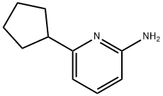 2-AMINO-6-CYCLOPENTYLPYRIDINE Structure