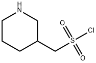 (piperidin-3-yl)methanesulfonyl chloride Structure