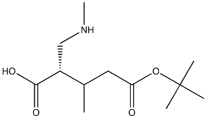 Boc-(S)-3-methyl-2-((methylamino)methyl)butanoicacid Structure