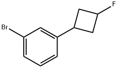 1-Bromo-3-(3-fluorocyclobutyl)benzene Structure