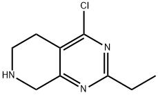 4-chloro-2-ethyl-5,6,7,8-tetrahydropyrido[3,4-d]pyrimidine 구조식 이미지