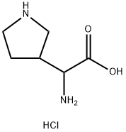 2-AMINO-2-(PYRROLIDIN-3-YL)ACETIC ACID 2HCL Structure