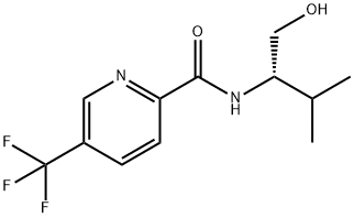 N-[(1S)-1-(Hydroxymethyl)-2-methylpropyl]-5-(trifluoromethyl)-2-pyridinecarboxamide Structure