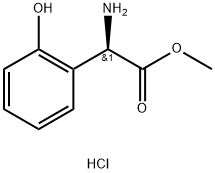 R-2-Hydroxyphenylglycine methyl ester hydrochloride 구조식 이미지