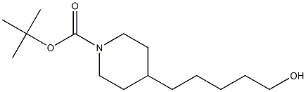 tert-butyl 4-(5-hydroxypentyl)piperidine-1-carboxylate Structure