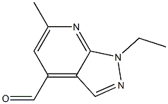 1-ethyl-6-methyl-1H-pyrazolo[3,4-b]pyridine-4-carbaldehyde Structure