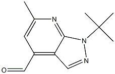 1-tert-butyl-6-methyl-1H-pyrazolo[3,4-b]pyridine-4-carbaldehyde Structure