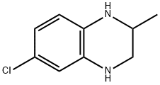 Quinoxaline, 6-chloro-1,2,3,4-tetrahydro-2-methyl- Structure