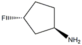 (1R,3R)-3-fluorocyclopentan-1-amine Structure