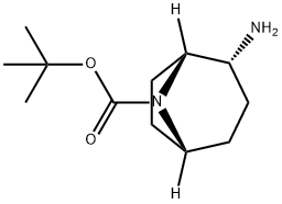 (1R,2R,5R)-tert-Butyl 2-amino-8-azabicyclo[3.2.1]octane-8-carboxylate Structure