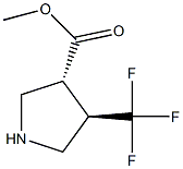 methyl (3R,4R)-4-(trifluoromethyl)pyrrolidine-3-carboxylate Structure