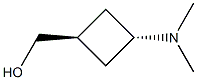 [trans-3-(dimethylamino)cyclobutyl]methanol Structure