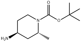 (2R,4S)-4-Amino-2-methyl-piperidine-1-carboxylic acid tert-butyl ester 구조식 이미지