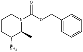 benzyl (2S,3R)-3-amino-2-methylpiperidine-1-carboxylate Structure