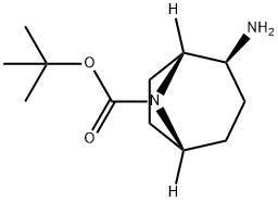 (1R,2S,5R)-tert-Butyl 2-amino-8-azabicyclo[3.2.1]octane-8-carboxylate Structure