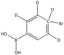 4-Bromo(phenyl-d4)-boronic acid Structure