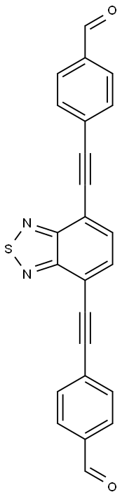 [4,7-Bis(4-formylphenylethynyl)benzo[c][1,2,5]thiadiazole] 구조식 이미지