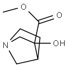 3-Hydroxy-1-aza-bicyclo[2.2.1]heptane-3-carboxylic acid methyl ester Structure