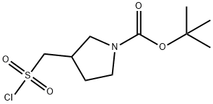 tert-butyl 3-[(chlorosulfonyl)methyl]pyrrolidine-1-carboxylate Structure