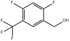 2,4-Difluoro-5-(trifluoromethyl)benzyl alcohol 구조식 이미지