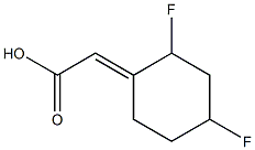 (4-Difluoro-cyclohexylidene)-acetic acid Structure