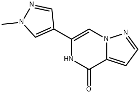 6-(1-methyl-1H-pyrazol-4-yl)pyrazolo[1,5-a]pyrazin-4-ol 구조식 이미지