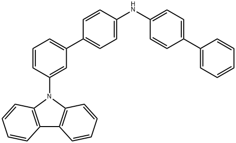 N-([1,1'-biphenyl]-4-yl)-3'-(9H-carbazol-9-yl)-[1,1'-biphenyl]-4-amine 구조식 이미지