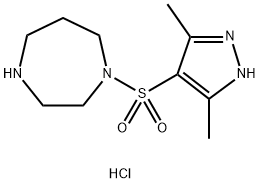1-((3,5-dimethyl-1H-pyrazol-4-yl)sulfonyl)-1,4-diazepane dihydrochloride Structure
