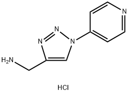 [1-(pyridin-4-yl)-1H-1,2,3-triazol-4-yl]methanamine dihydrochloride Structure