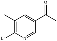 1-(6-Bromo-5-methyl-pyridin-3-yl)-ethanone Structure