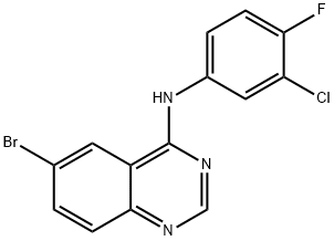 6-bromo-N-(3-chloro-4-fluorophenyl)quinazolin-4-amine Structure