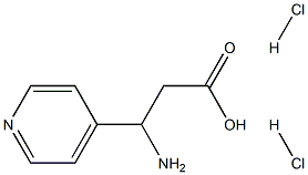 3-AMINO-3-(PYRIDIN-4-YL)PROPANOIC ACID DIHYDROCHLORIDE 구조식 이미지