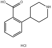 2-(piperidin-4-yl)benzoic acid hydrochloride Structure