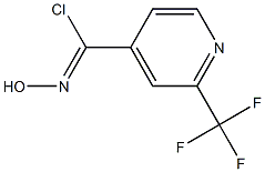 N-hydroxy-2-(trifluoromethyl)isonicotinimidoyl chloride 구조식 이미지