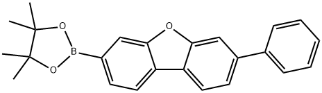 Dibenzofuran, 3-phenyl-7-(4,4,5,5-tetramethyl-1,3,2-dioxaborolan-2-yl)- Structure