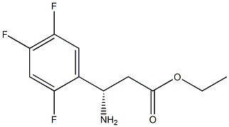 ETHYL (3S)-3-AMINO-3-(2,4,5-TRIFLUOROPHENYL)PROPANOATE Structure