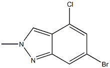 6-bromo-4-chloro-2-methyl-2H-indazole Structure