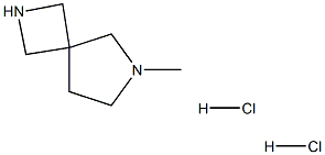 6-methyl-2,6-diazaspiro[3.4]octane dihydrochloride Structure