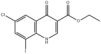 Ethyl 6-chloro-8-iodo-4-oxo-1,4-dihydroquinoline-3-carboxylate Structure