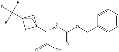 (2S)-2-{[(benzyloxy)carbonyl]amino}-2-[3-(trifluoromethyl)bicyclo[1.1.1]pentan-1-yl]acetic acid Structure