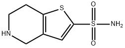 Thieno[3,2-c]pyridine-2-sulfonamide, 4,5,6,7-tetrahydro- Structure