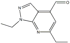 1,6-diethyl-1H-pyrazolo[3,4-b]pyridine-4-carbaldehyde Structure