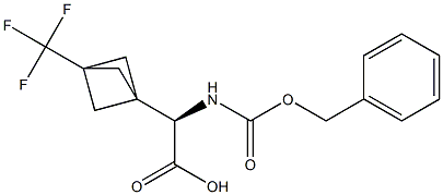 (2R)-2-{[(benzyloxy)carbonyl]amino}-2-[3-(trifluoromethyl)bicyclo[1.1.1]pentan-1-yl]acetic acid Structure