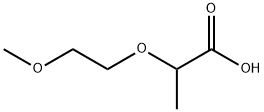 2-(2-methoxyethoxy)propanoic acid 구조식 이미지