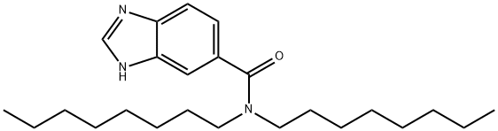 N,N-Dioctylbenzimidazole-5-carboxamide 구조식 이미지